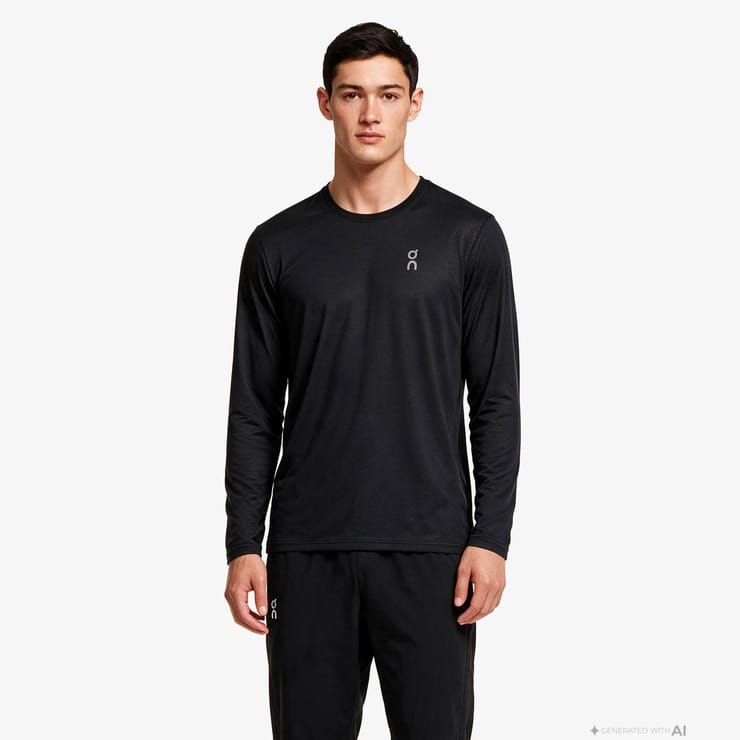 On Core Long-T Erkek Siyah T-Shirt