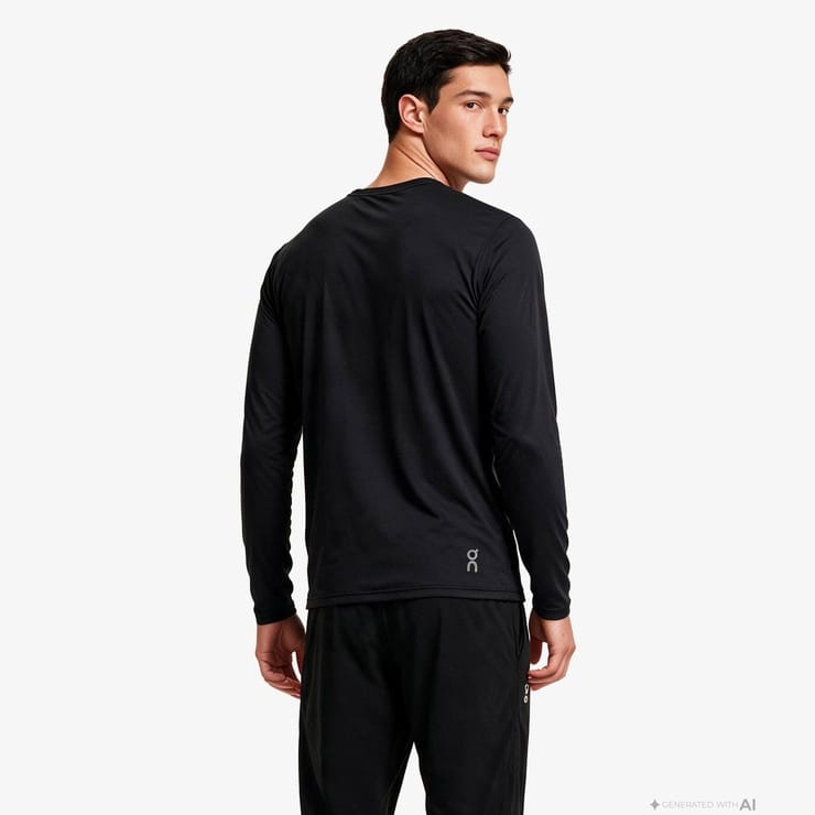 On Core Long-T Erkek Siyah T-Shirt