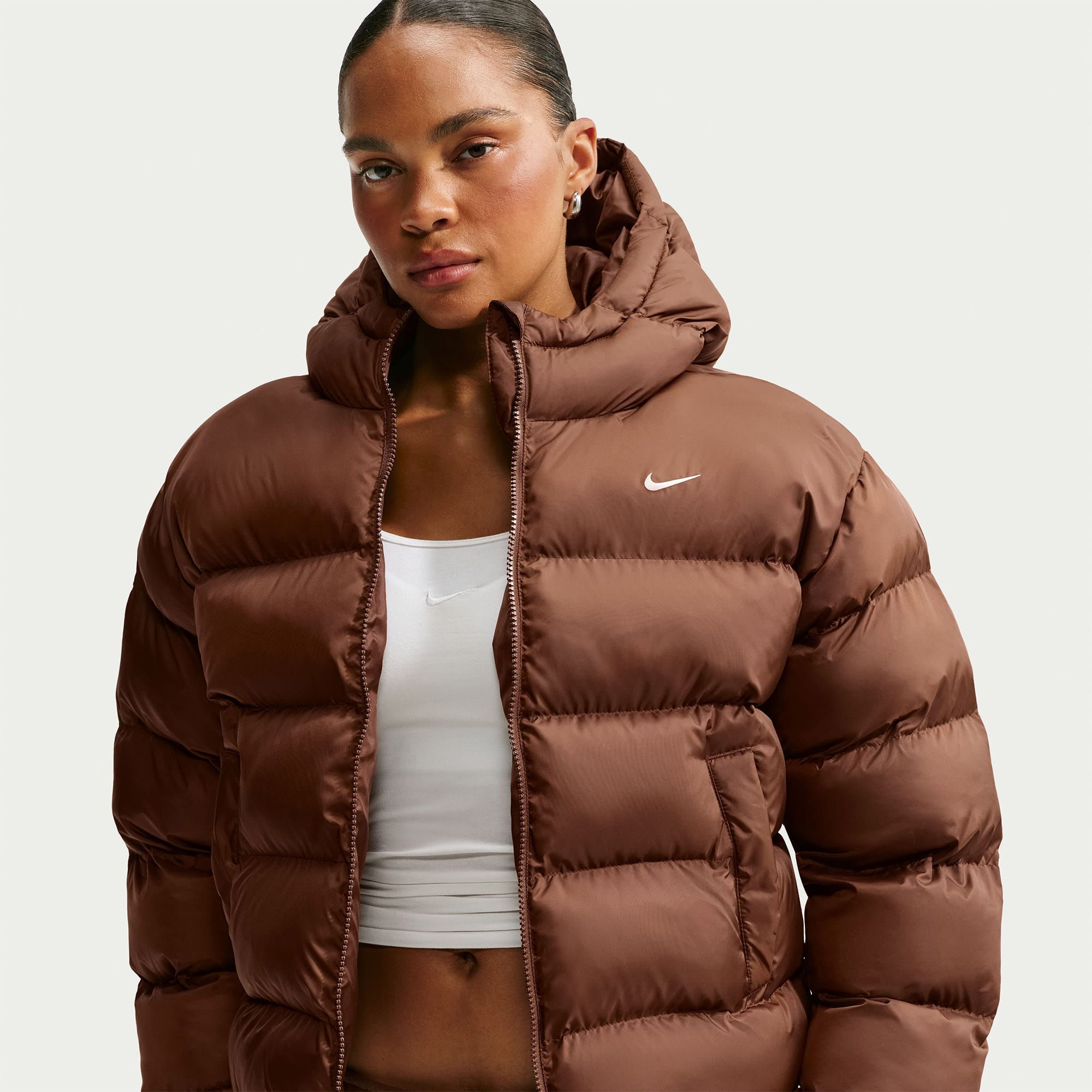 Nike Classic Therma-Fit Kadın Bej Mont