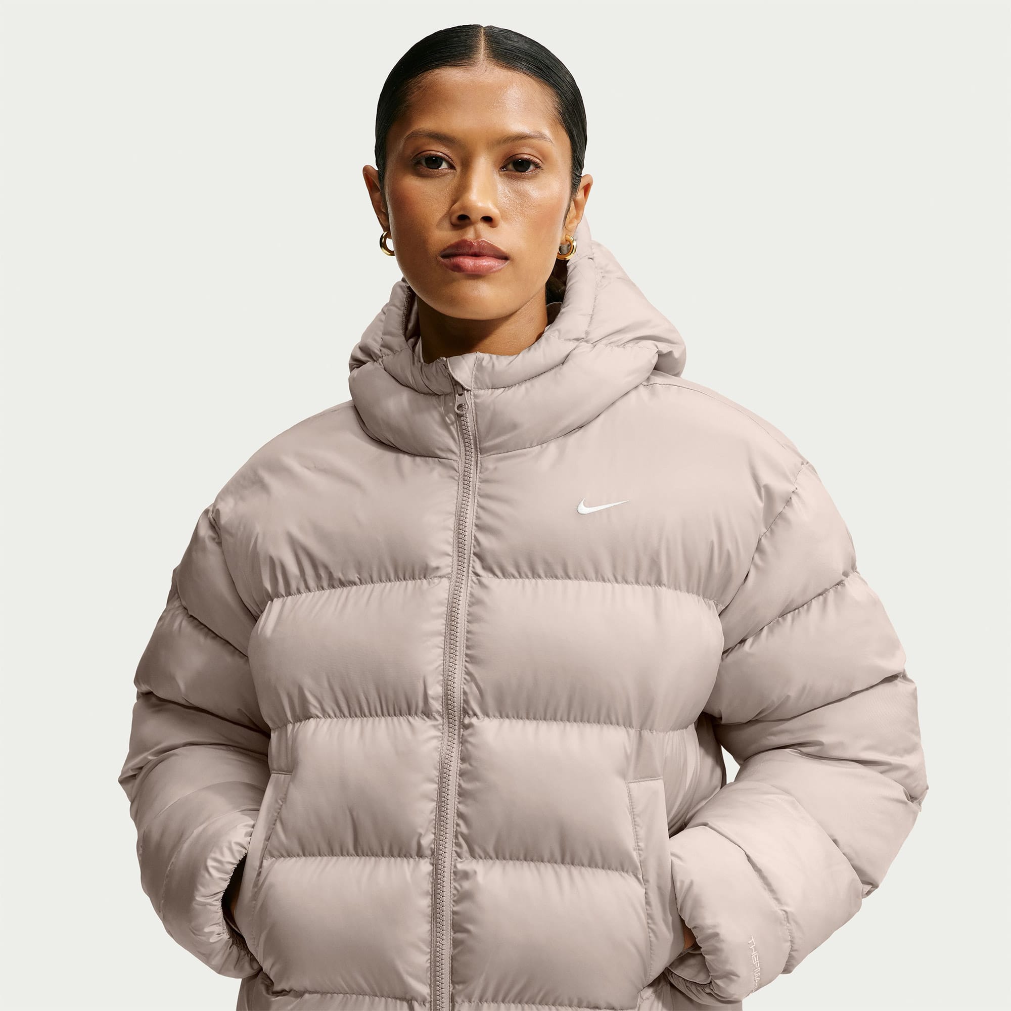 Nike Classic Therma-Fit Kadın Bej Mont
